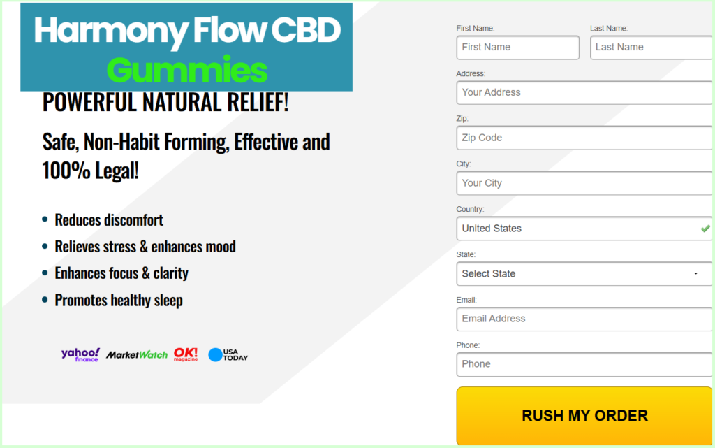 Harmony Flow CBD Gummies Order